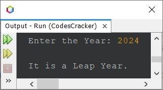 leap year progra in java