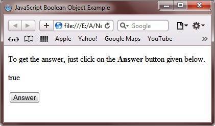 javascript boolean object example