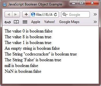 javascript boolean