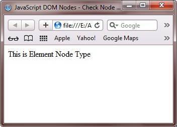 javascript check node type example