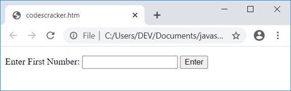 add two numbers using form javascript