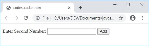 add two numbers using textbox javascript