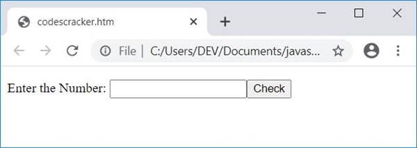 check prime number with user input javascript