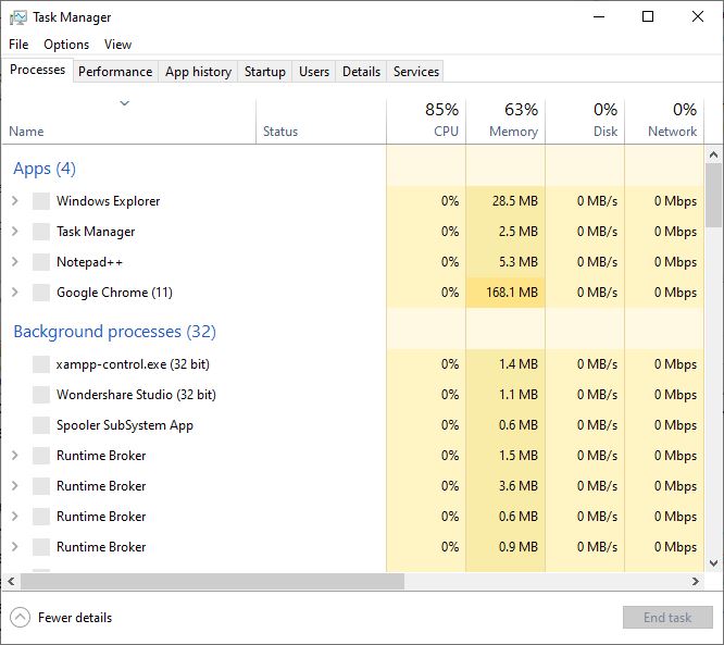 task manager deadlock kill process