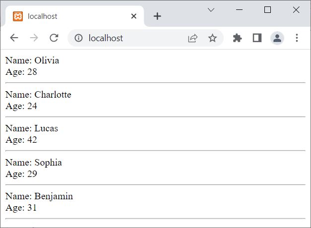 php mysql fetch assoc function