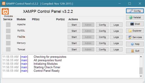 xampp php environment setup