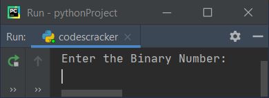 binary to octal python