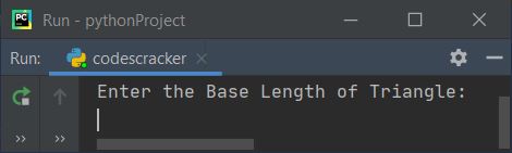 calculate area of triangle python