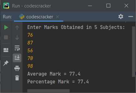 calculate percentage python