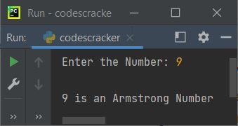 check armstrong number program python