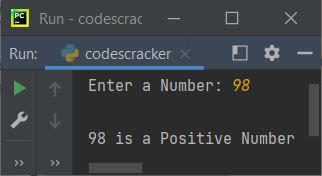 check positive negative number python