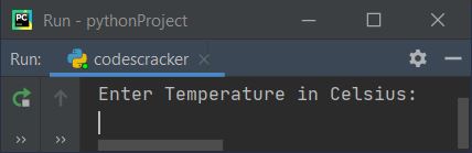 convert celsius to fahrenheit python