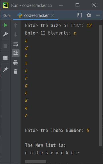 delete element from list by index python