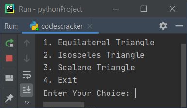 find perimeter of triagle python