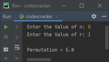 find permutation combination python