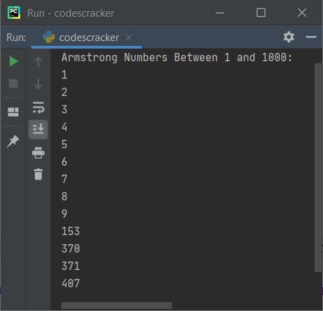 generate armstrong numbers python