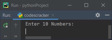 print numbers at odd position python