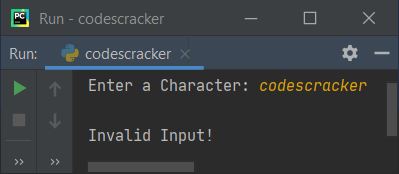 print ascii values