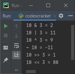 python bitwise operators