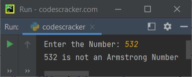 python check armstrong number