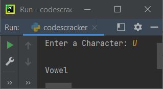 python check vowel or consonant