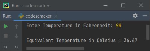 python convert fahrenheit to celsius