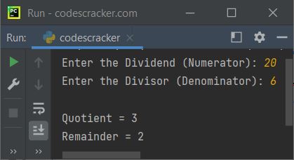 python divmod function