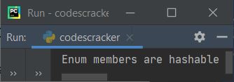 python enum members are hashable example