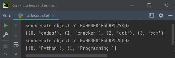 python enumerate function