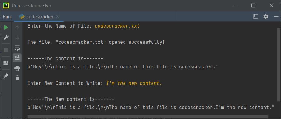 python file rb plus opening mode