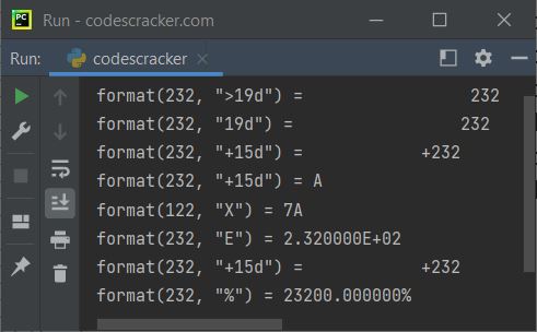 python format function example