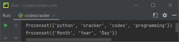 python frozenset function