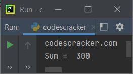 python identifiers example