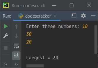 python max function