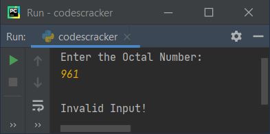 python convert octal to decimal