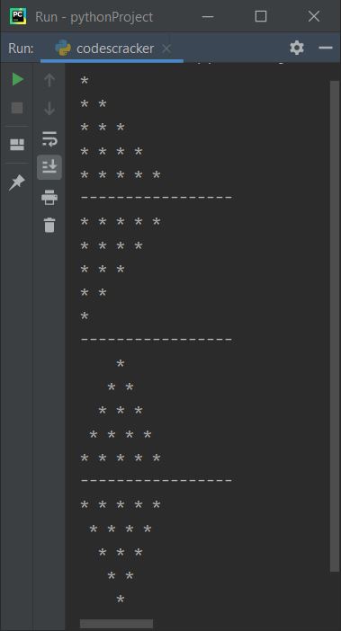 python print star pyramid patterns