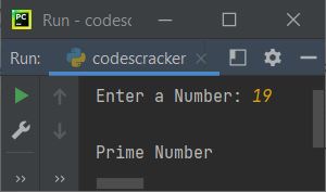 python check prime number