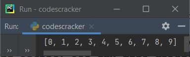 python range function example