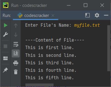 python readlines function example