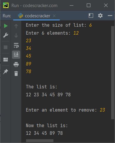 python remove function codes