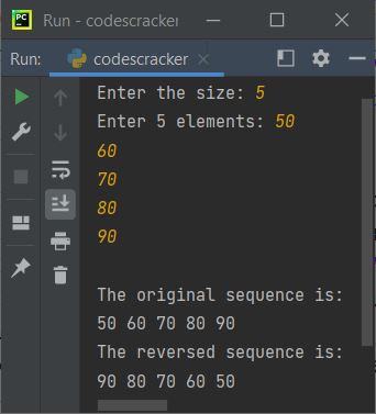 python reversed function