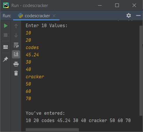 python take continuous input from user