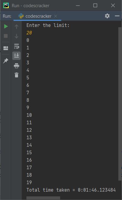 python time calculation example by counting time