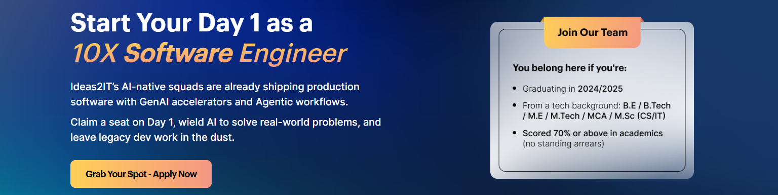 Ideas2IT-Technologies Off Campus Drive 2025 Hiring Freshers for Software Engineer |
                                2024/2025 Batch | 6-16 LPA Expected
