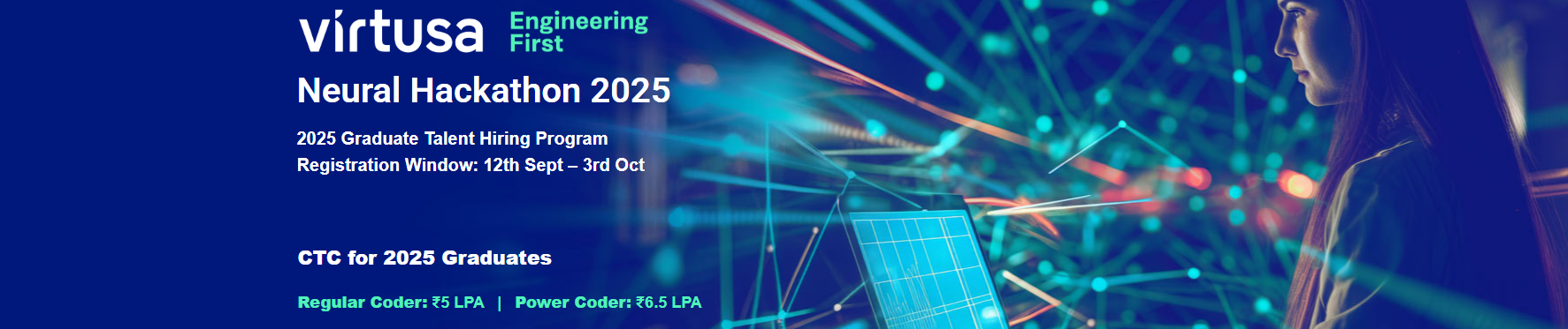 Virtusa Mega Graduate Talent Hiring Program 2025 Hiring For Software Developer & Software Test Roles | CTC : Rs. 5 LPA & Rs. 6.5 LPA